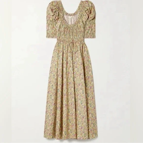 Doen Ischia Chrysanthemum Floral Dress - Picture 1 of 4